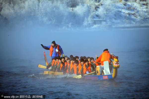 Dragon boat race ahead of festival