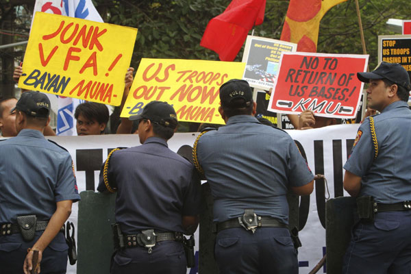 Anti-US protest held in Philippines