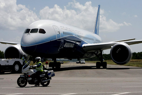 Boeing 787 at Singapore Airshow