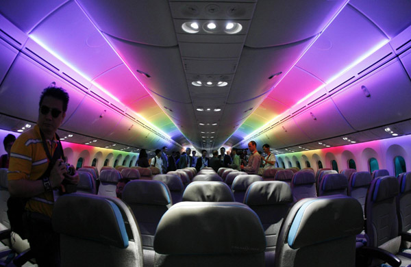 Interior Tour Of The Boeing 787 World Chinadaily Com Cn