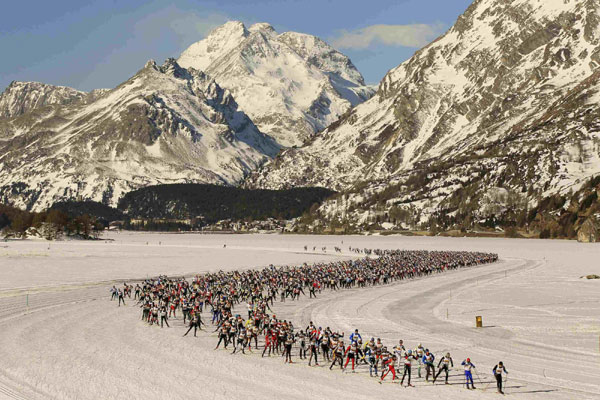 Ski marathon in Switzerland