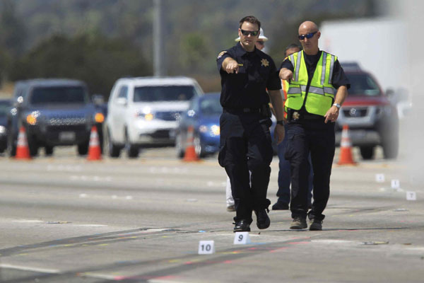 A tour bus crashed in California