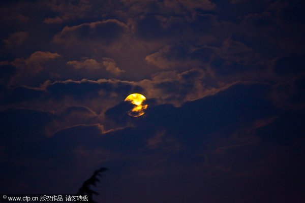 Full moon across China