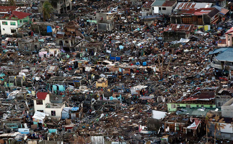 The aftermath of Typhoon Haiyan