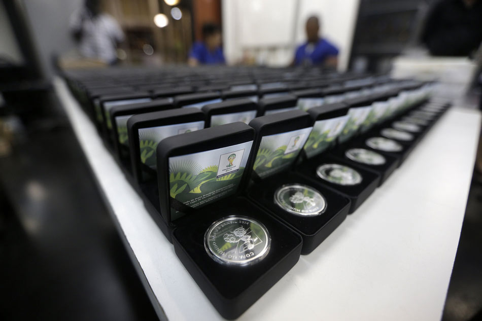 Brazil launches World Cup commemorative coins