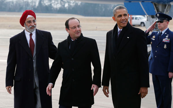 Obama, Hollande make pilgrimage to Jefferson's estate