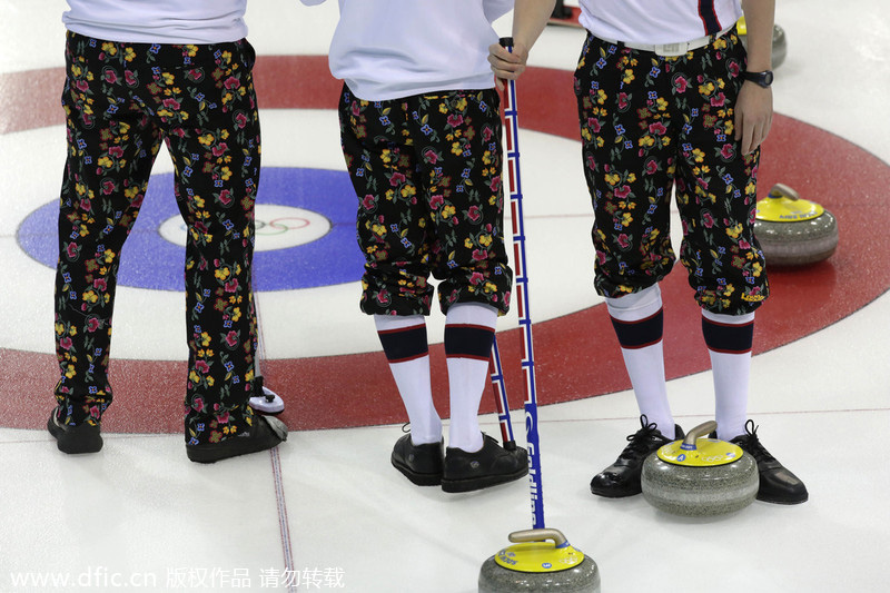 Norwegian curling team has gold-medal taste in pants[1]