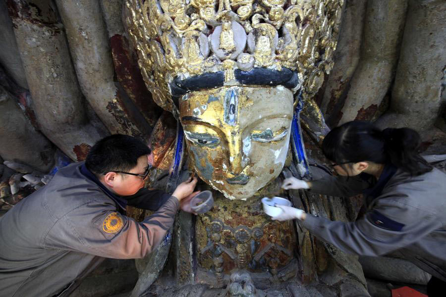Restoring a centuries-old goddess