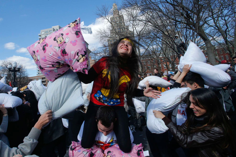 International pillow fight day