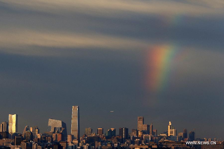 Rainbow after the rain in Beijing