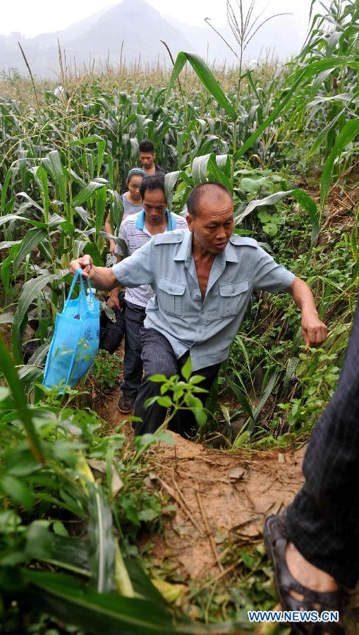 Heavy rain hits China's Guangxi