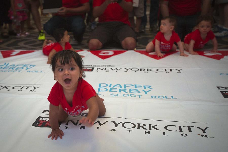 'Diaper Derby' competition in New York