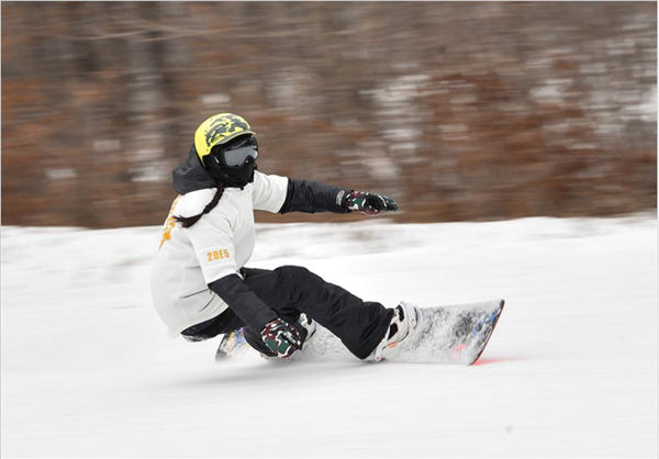 People enjoy winter sports