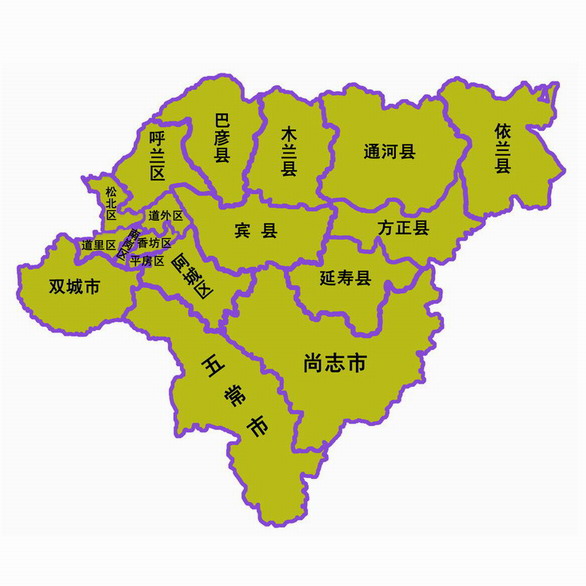 哈尔滨市地图简笔画图片