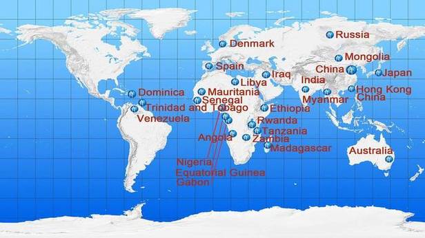 Qixing Iron Tower's market around the world