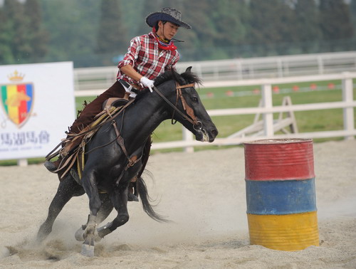 Athletes in the 2011 China Equestrian Festival
