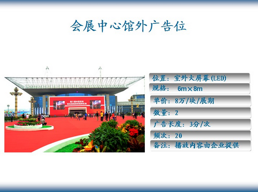 Outdoor LED screen advertising space