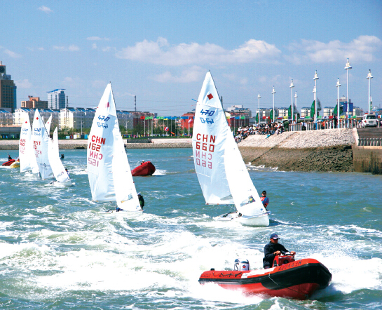 The 470-Class Sailing World Championships in Rizhao