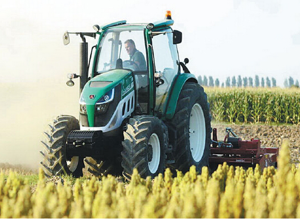 A Lovol Arbos tractor is tested in a field