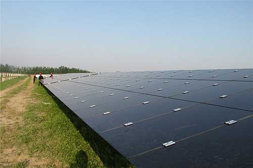 汉能在山东建成国内最大的薄膜太阳能农业项目