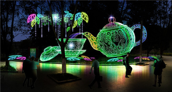 Light show greets visitors in Changzhou this summer