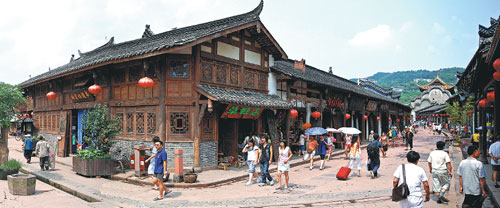 Chengdu paints the town green