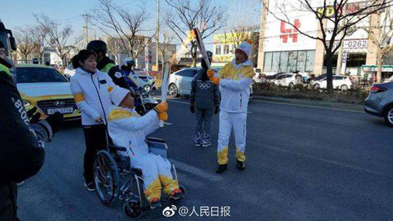 Disabled boy's 'Olympic dream' finally comes true