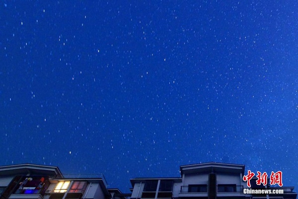 Orionid meteor shower seen in Chongqing