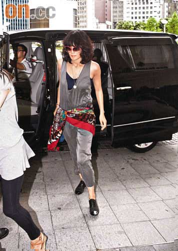 Stylish Faye Wong shops in Hong Kong