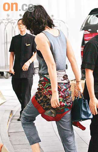 Stylish Faye Wong shops in Hong Kong