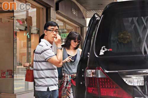 Stylish Faye Wong shops in Hong Kong