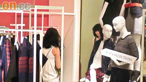 Stylish Faye Wong shops in Hong Kong