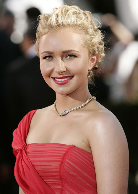 Hayden Panettiere arrives at the 61st annual Primetime Emmy Awards in Los Angeles