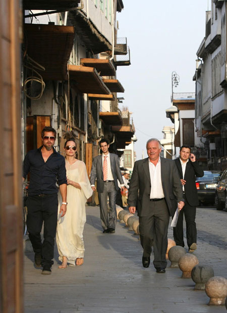 Angelina Jolie and Brad Pitt in Damascus