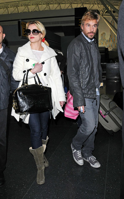 Britney Spears and boyfriend at airport