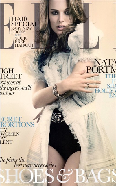 Natalie Portman graces 'Elle UK' February 2010