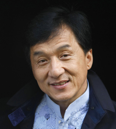 Jackie Chan on a press day for his upcoming movie