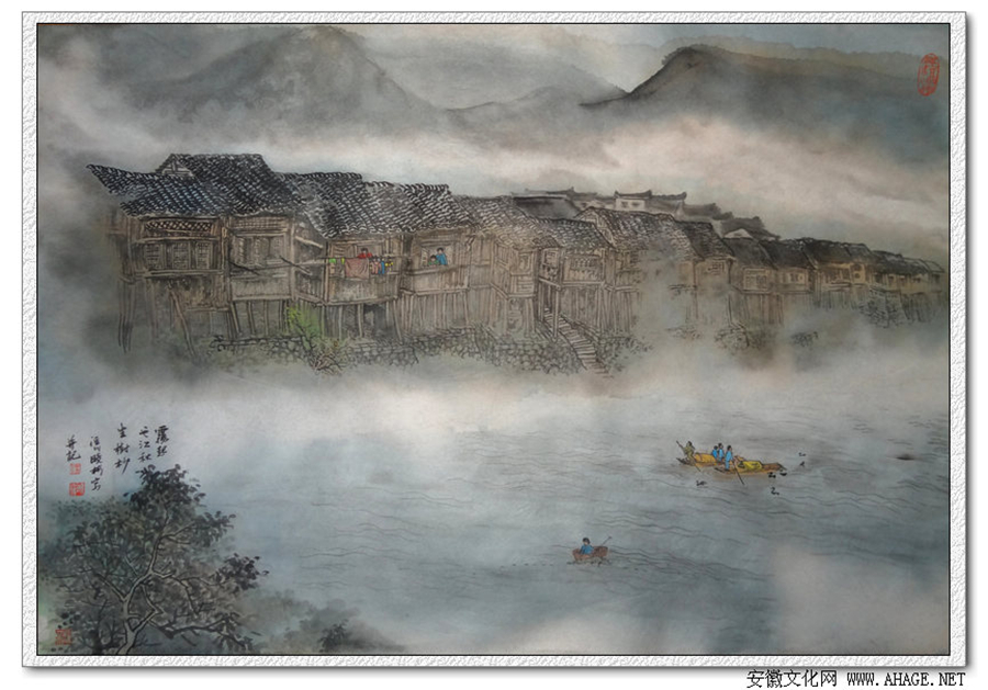 汪晓彬的古镇系列画