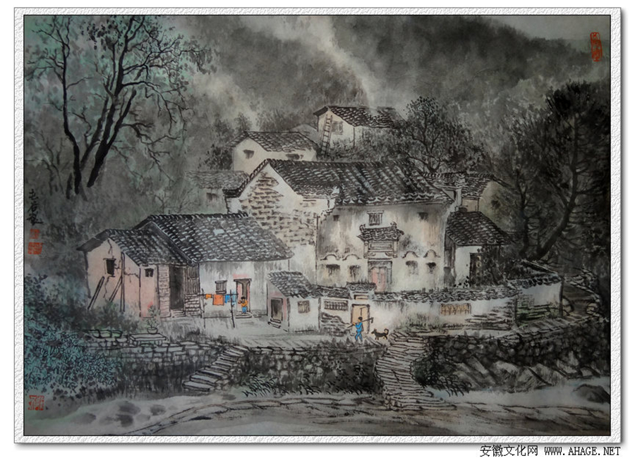 汪晓彬的古镇系列画
