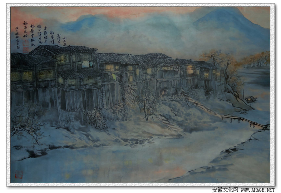 汪晓彬的古镇系列画