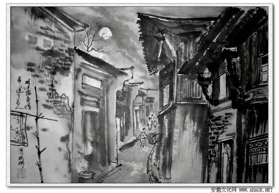 汪晓彬的古镇系列画