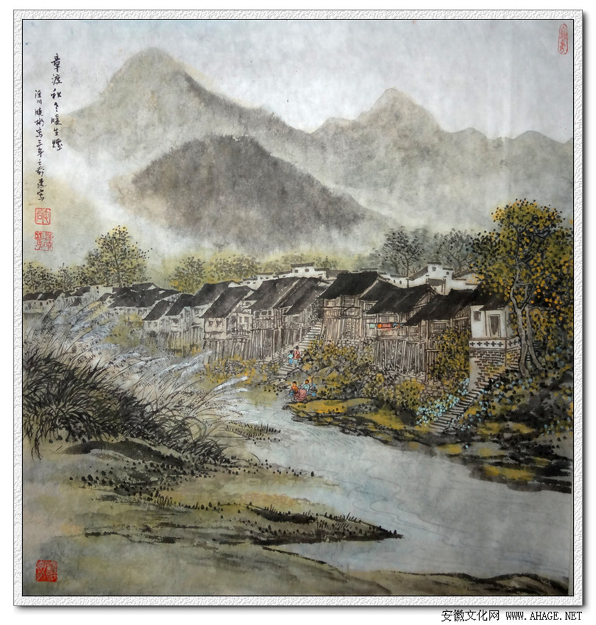 汪晓彬的古镇系列画