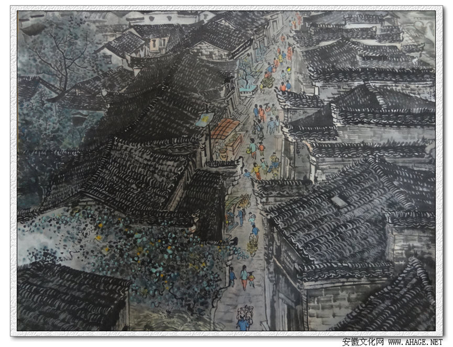 汪晓彬的古镇系列画