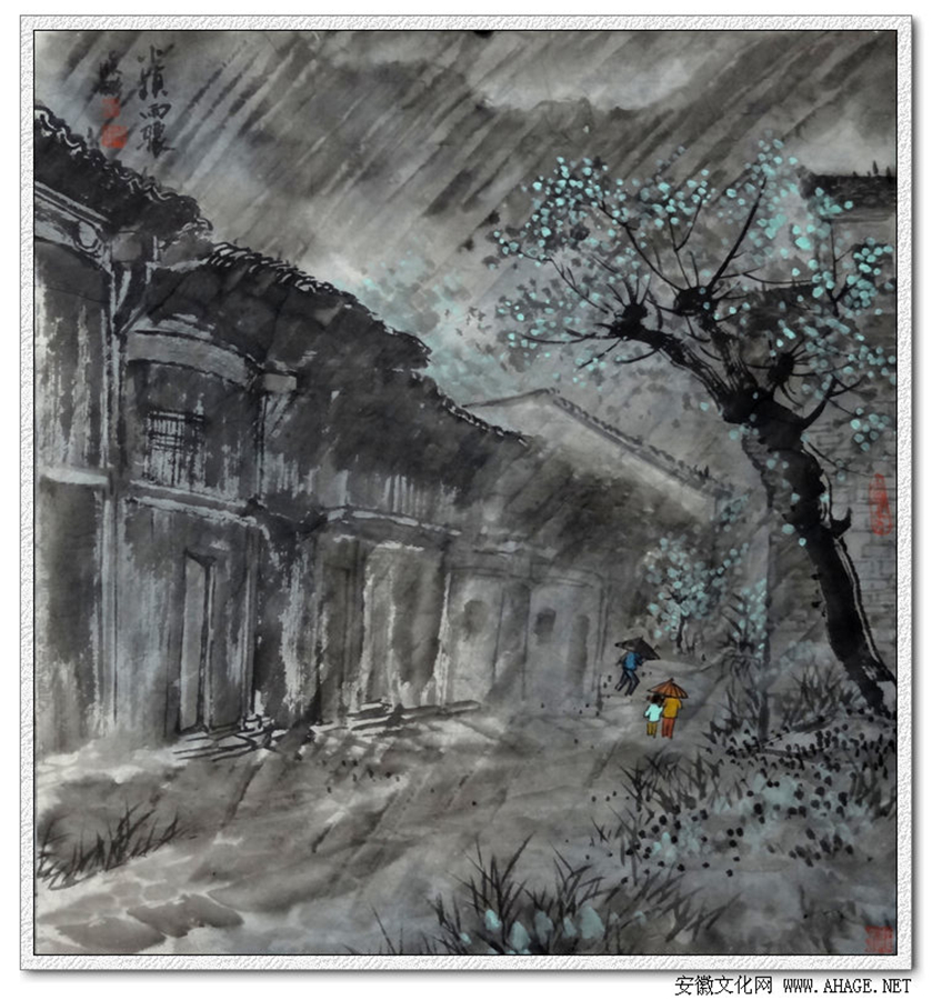 汪晓彬的古镇系列画