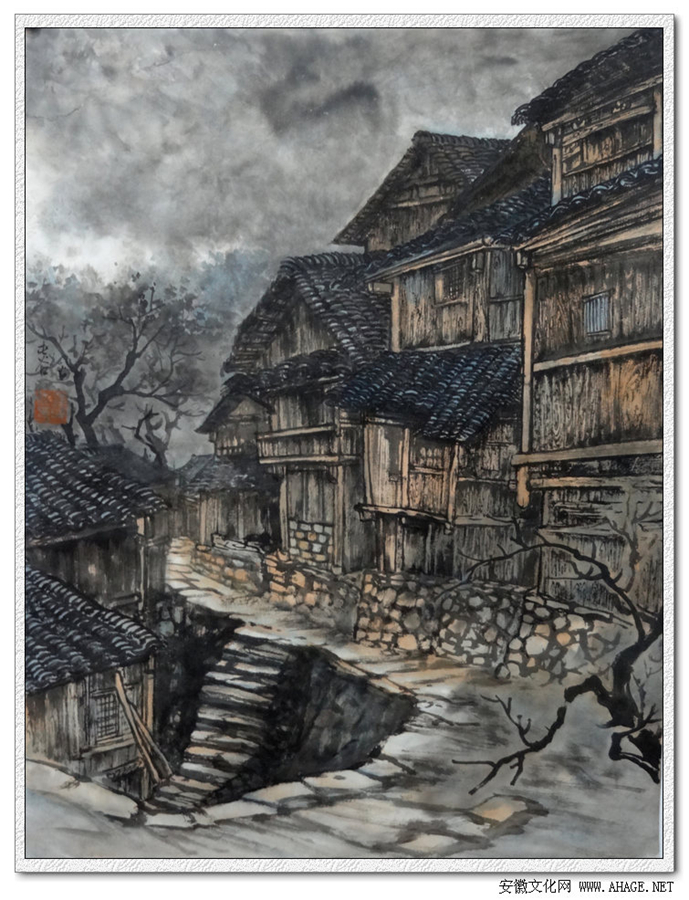 汪晓彬的古镇系列画