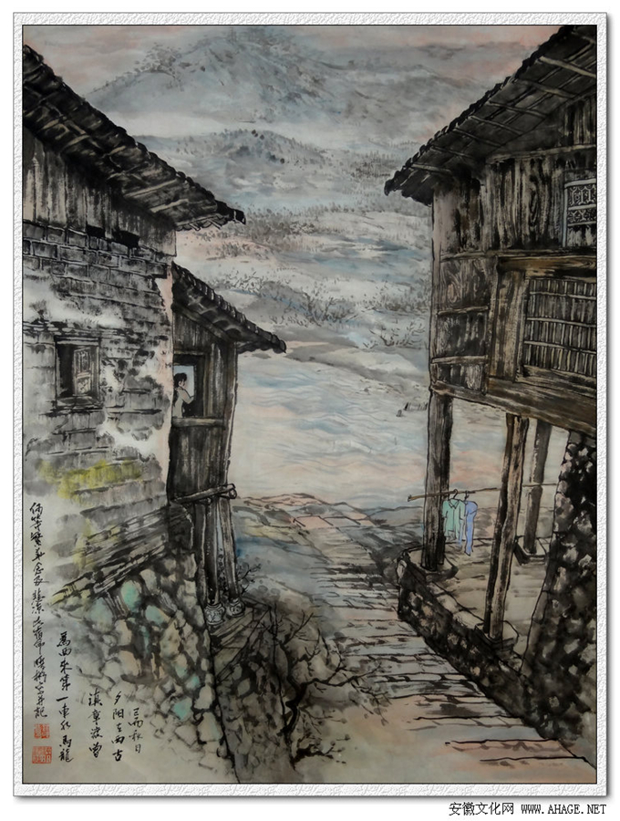 汪晓彬的古镇系列画