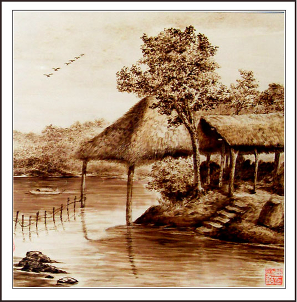 高劲松烙画作品欣赏