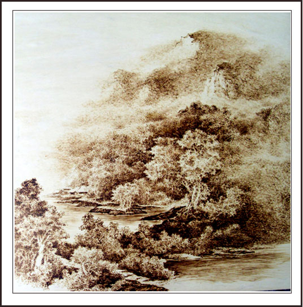高劲松烙画作品欣赏