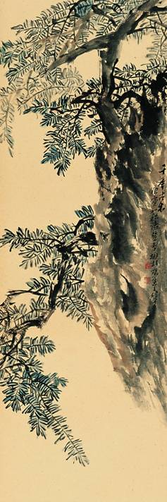 华丽与雄直相持而后成――兼议王伟平的花鸟画（图）