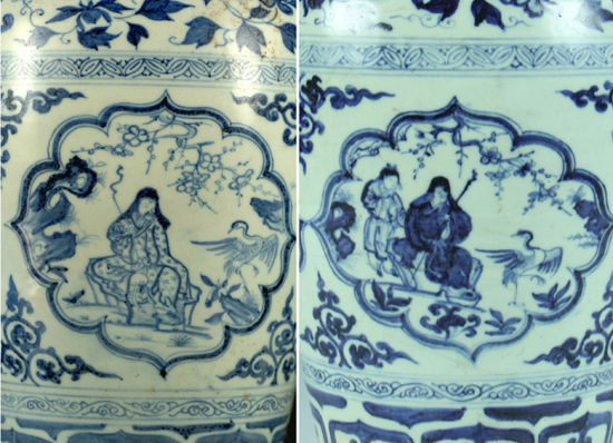 元青花四爱图梅瓶赏析：同根生 殊途归
